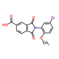 2-(5-Chloro-2-methoxyphenyl)-1,3-dioxoisoindoline-5-carboxylic acid Structure