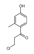 3-chloro-1-(4-hydroxy-2-methylphenyl)propan-1-one Structure