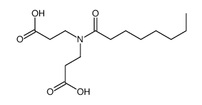 N-(2-carboxyethyl)-N-(1-oxooctyl)-beta-alanine Structure