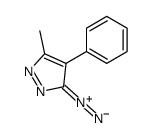 3-diazo-5-methyl-4-phenylpyrazole Structure