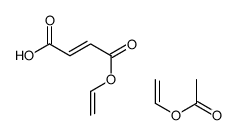 (E)-4-ethenoxy-4-oxobut-2-enoic acid,ethenyl acetate Structure