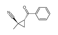 r-2-benzoyl-t-1-cyano-1-methylcyclopropane Structure