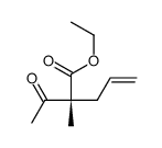 ethyl (2R)-2-acetyl-2-methylpent-4-enoate结构式
