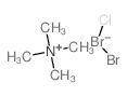Methanaminium, N,N,N-trimethyl-, bromochlorobromate(1-) (9CI) Structure