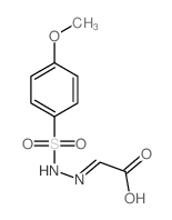 Acetic acid, [[ (4-methoxyphenyl)sulfonyl]hydrazono]-结构式
