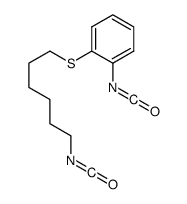 o-[(6-isocyanatohexyl)thio]phenyl isocyanate Structure