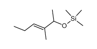 methyl-3 trimethyl silyloxy-2 hexene-3 Structure