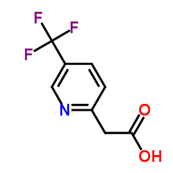 2-(5-(三氟甲基)吡啶-2-基)乙酸结构式