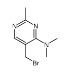 (8CI)-5-(溴甲基)-4-(二甲基氨基)-2-甲基嘧啶结构式