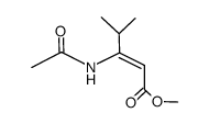 (Z)-methyl 4-methyl-3-acetamido-2-pentenoate Structure