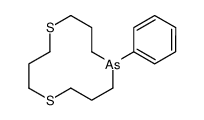 9-phenyl-1,5-dithia-9-arsacyclododecane结构式