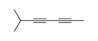 6-methyl-hepta-2,4-diyne结构式