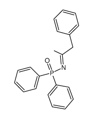 P,P-diphenyl-N-(1-phenylpropan-2-ylidene)phosphinic amide结构式