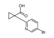 1-(5-溴吡啶-2-基)环丙烷甲酸结构式