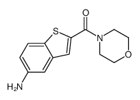 (5-氨基苯并[b]噻吩-2-基)-4-吗啉甲酮结构式