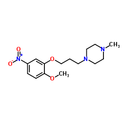 1-(3-(2-甲氧基-5-硝基苯氧基)丙基)-4-甲基哌嗪结构式