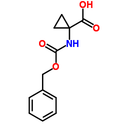 1-Cbz-氨基环丙烷羧酸结构式