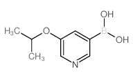 (5-异丙氧基吡啶-3-基)硼酸结构式