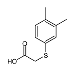 Acetic acid, 2-[(3,4-dimethylphenyl)thio] Structure
