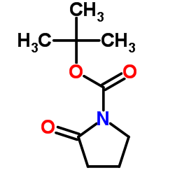 1-(tert-Butoxycarbonyl)-2-pyrrolidinone Structure