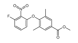 methyl 4-(3-fluoro-2-nitrophenoxy)-3,5-dimethylbenzoate结构式