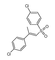 (E)-1-chloro-4-((2-(4-chlorophenyl)prop-1-en-1-yl)sulfonyl)benzene结构式
