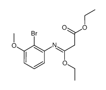 ethyl (Z)-3-((2-bromo-3-methoxyphenyl)imino)-3-ethoxypropanoate Structure