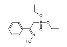 N-(2-diethoxyphosphoryl-1-phenylethylidene)hydroxylamine结构式