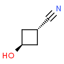 trans-3-Hydroxycyclobutanecarbonitrile Structure