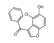 (4-chloro-5-hydroxy-1-benzofuran-3-yl)-phenylmethanone Structure