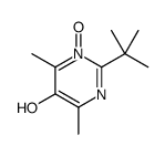 2-tert-butyl-4,6-dimethyl-1-oxidopyrimidin-1-ium-5-ol结构式