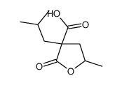 5-methyl-3-(2-methylpropyl)-2-oxooxolane-3-carboxylic acid Structure