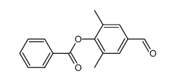 2,6-dimethyl-4-formylphenyl benzoate Structure