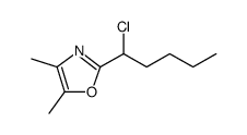 Oxazole, 2-(1-chloropentyl)-4,5-dimethyl- Structure