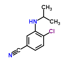 4-Chloro-3-(isopropylamino)benzonitrile结构式