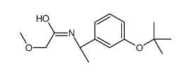 2-methoxy-N-[(1R)-1-[3-[(2-methylpropan-2-yl)oxy]phenyl]ethyl]acetamide结构式