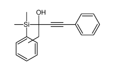 3-[dimethyl(phenyl)silyl]-1-phenylpent-1-yn-3-ol结构式