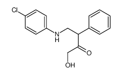 4-(4-chloroanilino)-1-hydroxy-3-phenylbutan-2-one结构式