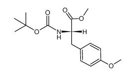 (S)-2-((叔丁氧羰基)氨基)甲基-3-(4-甲氧基苯基)丙酸甲酯结构式