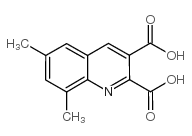 6,8-二甲基喹啉-2,3-二羧酸结构式