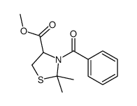 methyl 3-benzoyl-2,2-dimethyl-1,3-thiazolidine-4-carboxylate Structure