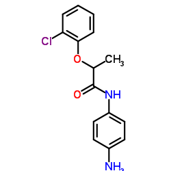 N-(4-Aminophenyl)-2-(2-chlorophenoxy)propanamide结构式