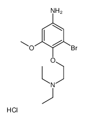 3-bromo-4-[2-(diethylamino)ethoxy]-5-methoxyaniline,hydrochloride Structure