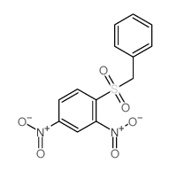 1-benzylsulfonyl-2,4-dinitro-benzene结构式