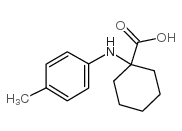 1-对甲苯氨基环己烷羧酸结构式