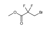 Propanoic acid, 3-bromo-2,2-difluoro-, methyl ester结构式