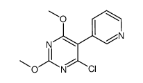 4-chloro-2,6-dimethoxy-5-pyridin-3-ylpyrimidine Structure