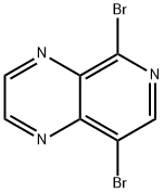 5,8-二溴吡啶[3,4-B]吡嗪结构式