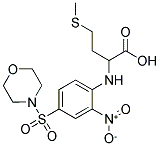 4-甲基硫烷基-2-[4-(吗啉-4-磺酰基)-2-硝基-苯氨基]-丁酸结构式