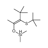 (3-tert-butylsulfanyl-4,4-dimethylpent-2-en-2-yl)oxy-dimethylsilane结构式